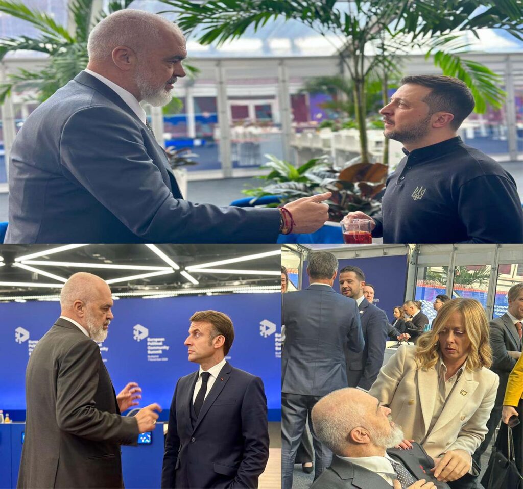 Dora në sup e Melonit apo takimi i ngrohtë me Zelenskyn/ Rama ndan fotot nga Samiti i Komunitetit Politik Europian